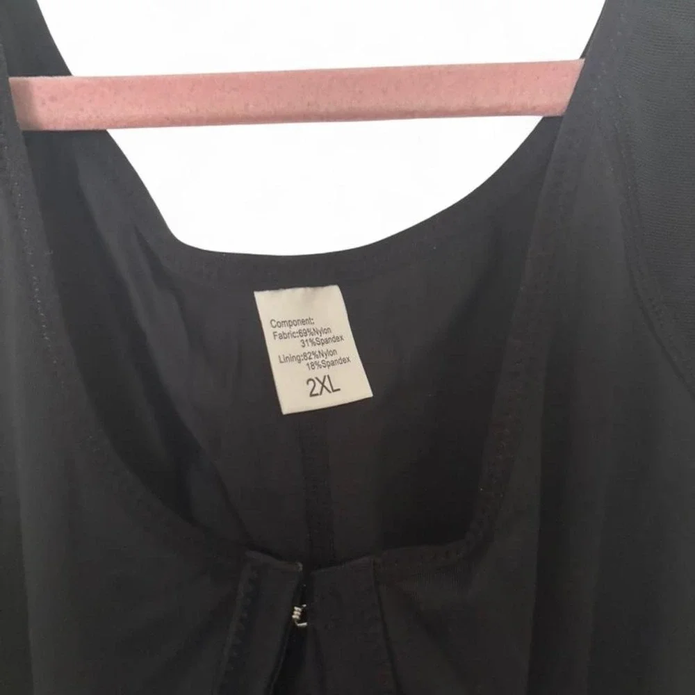 Black full body faja shapewear bodysuit in size XXL
